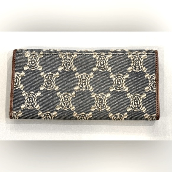 Celine Macadam Denim and Leather Continental Wallet - Picture 6 of 6